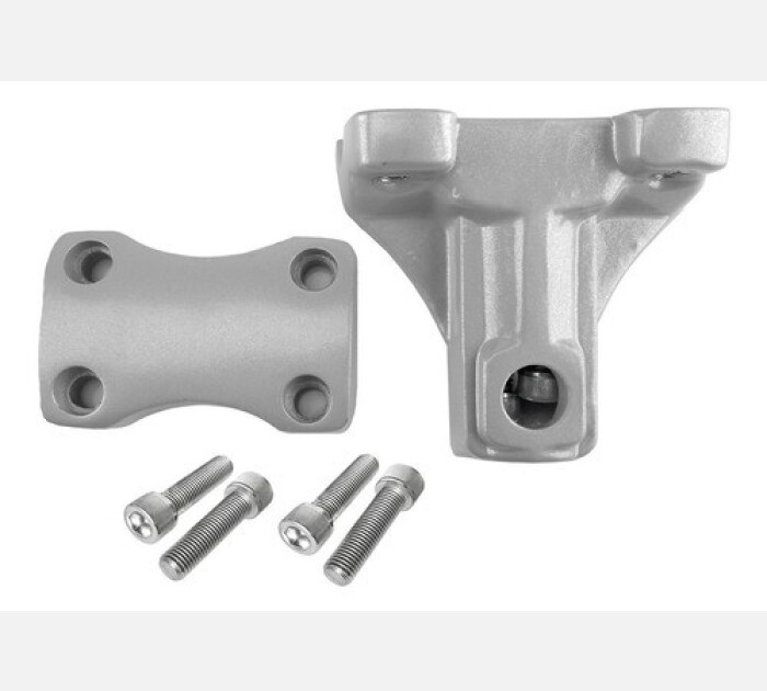 Adaptador de guidão p/ pop 100-110 prata